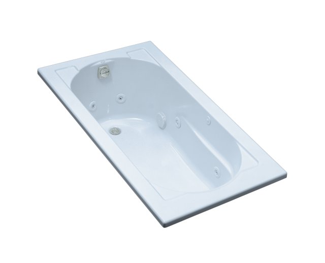 Kohler K-1357P Devonshire(R) 5' whirlpool with reversible drain (CSA)