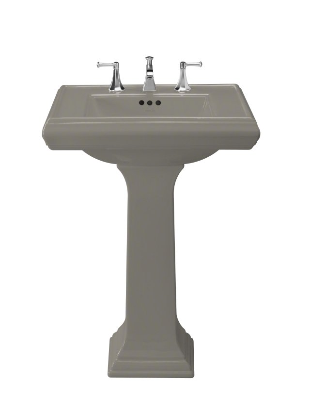 Kohler K-2258-1 Memoirs(R) pedestal lavatory with single-hole faucet drilling