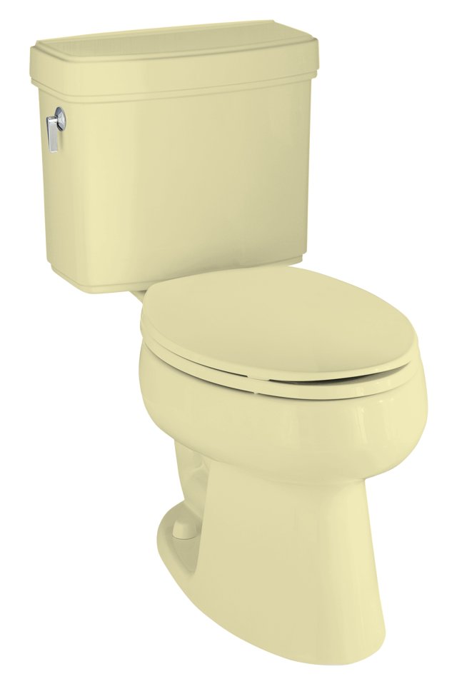 Kohler K-3482 Pinoir(R) elongated toilet with left-hand trip lever less seat