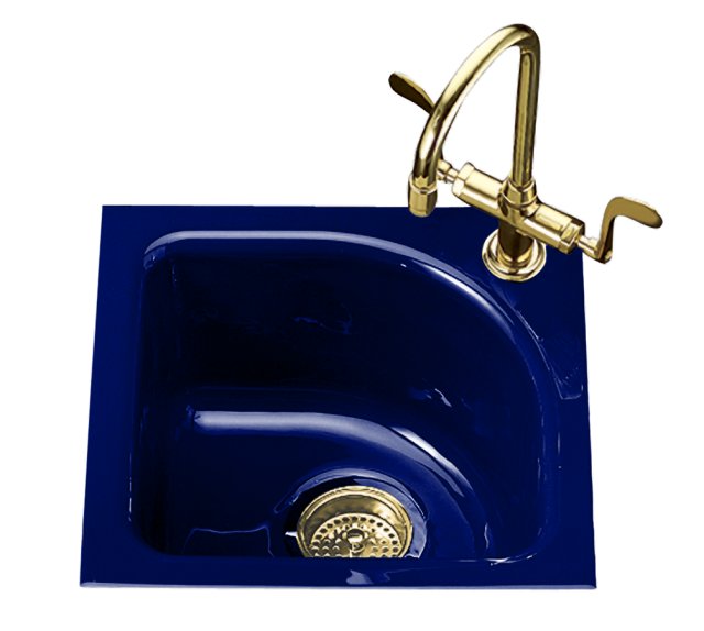 Kohler K-5902-1 Sorbet(TM) tile-in entertainment sink with single-hole faucet drilling