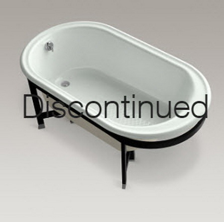 Kohler K-727-2A Iron Works(R) Tellieur(R) bath with Almond exterior and Black Forest surround