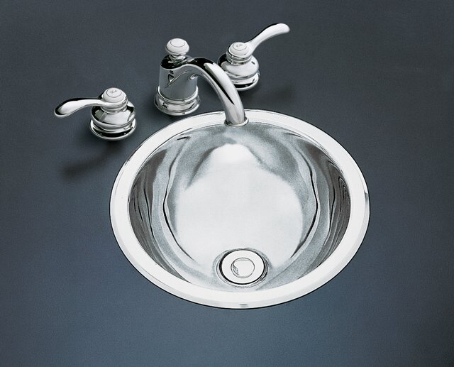 Kohler K-2610-M Bolero round self-rimming/undercounter lavatory with Mirror finish