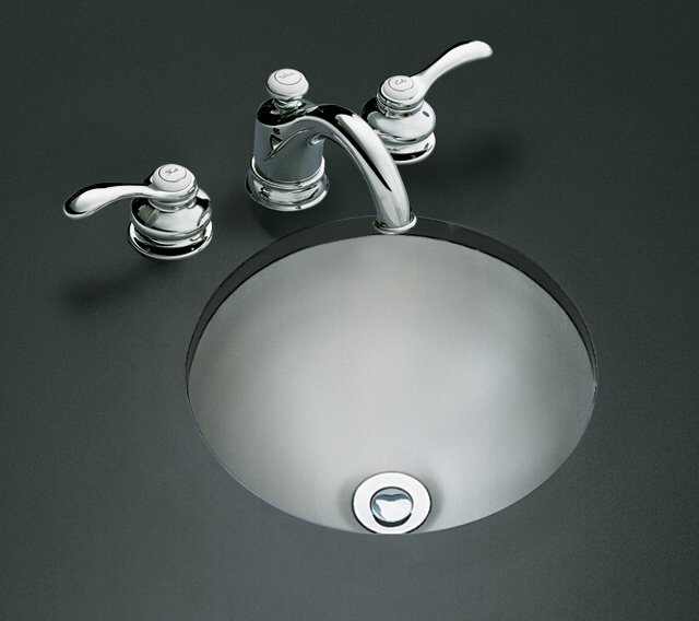 Kohler K-2610-S Bolero round self-rimming/undercounter lavatory with Satin finish