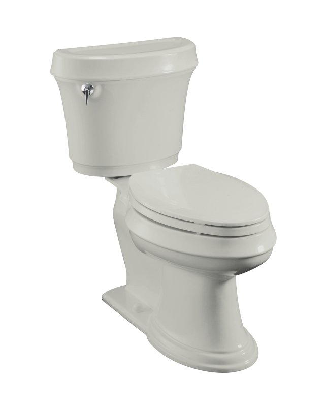 Kohler K-3486 Leighton(TM) Comfort Height(TM) toilet with concealed trapway and left-hand trip lever less seat