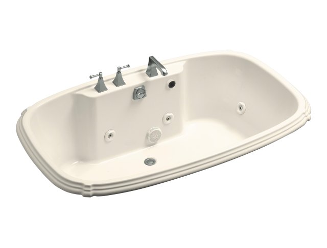 Kohler K-1457-HN Portrait(R) 5.5' whirlpool with custom pump location