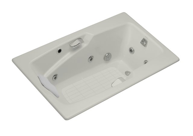 Kohler K-792-H2 Steeping(TM) whirlpool with grip rail drillings