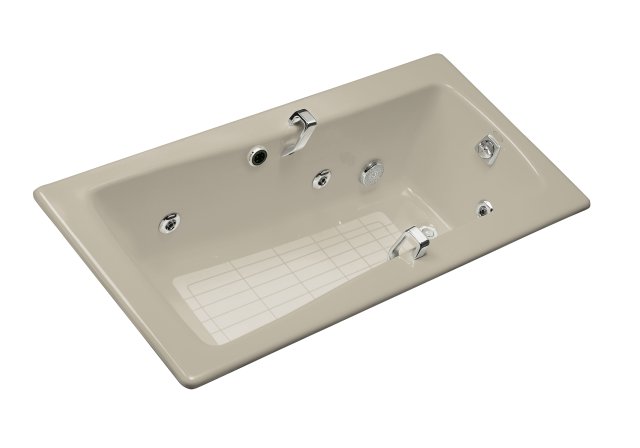 Kohler K-842-H2 Maestro(TM) whirlpool with grip rail drillings