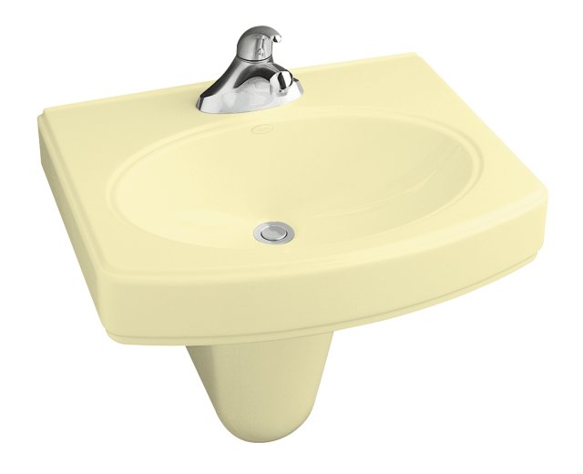 Kohler K-2035-8; Pinoir (R); wall-mount lavatory with 8"" centers repair replacement technical part breakdown