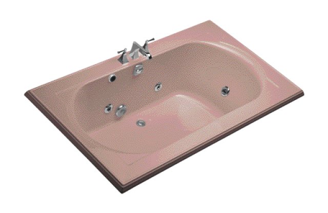 Kohler K-1418-HC Memoirs(R) 6' whirlpool with custom pump location