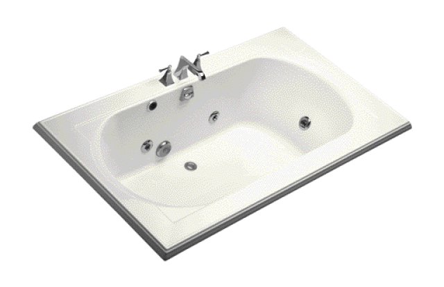 Kohler K-1418-HH Memoirs(R) 6' whirlpool with custom pump location