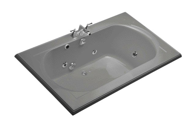 Kohler K-1418-HN Memoirs(R) 6' whirlpool with custom pump location