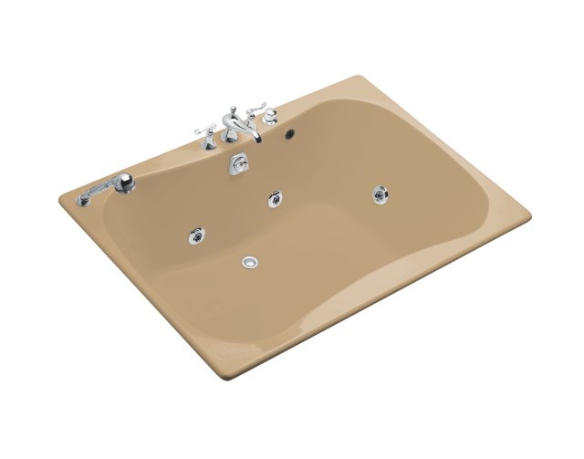 Kohler K-1487-HH-33 Infinity Bath(TM) 5' whirlpool with custom pump location  Mexican Sand; Discontinued Product