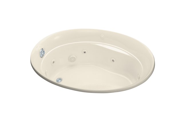 Kohler K-1337-CN-47; Serif (R) whirlpool with custom pump location; in Almond; Discontinued Product