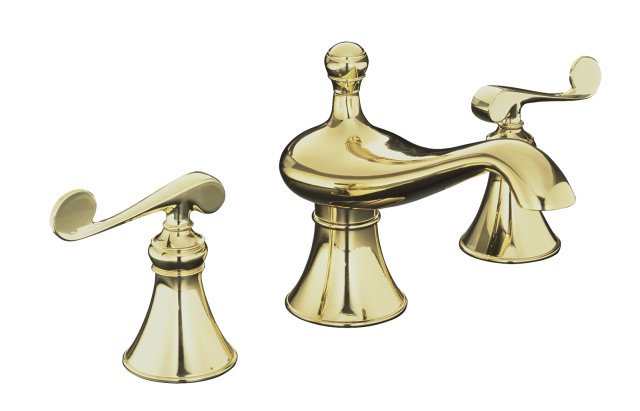 Kohler K-16102-4 Revival(R) widespread lavatory faucet with scroll lever handles