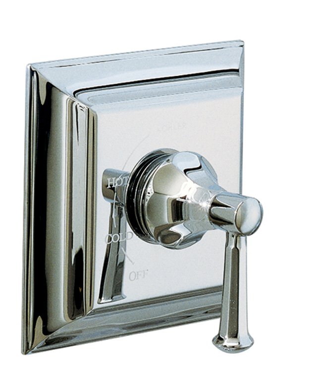 Kohler K-T463-4S Memoirs(R) Rite-Temp(R) pressure-balancing valve trim with Stately design and lever handle valve not included