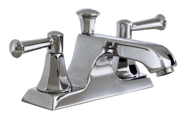 Kohler K-R452-4C Memoirs(R) centerset lavatory faucet with Classic design and lever handles