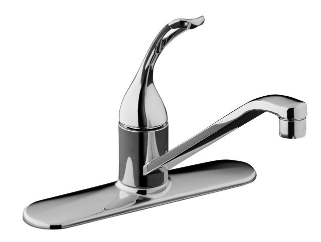 Kohler K-15171-FL Coralais(R) single-control kitchen sink faucet with 10"" spout and loop handle