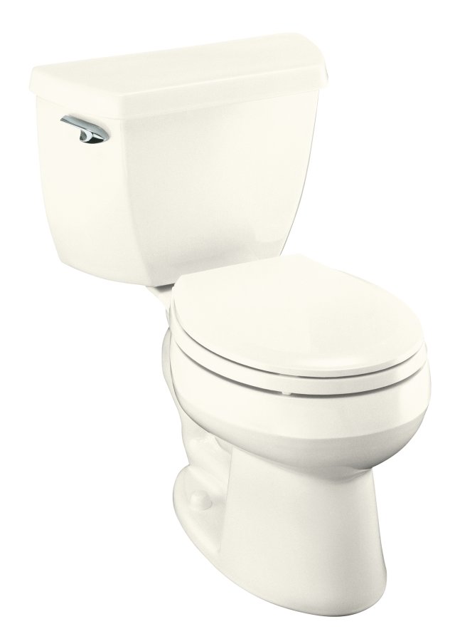 Kohler K-11470 Wellworth(R) The Complete Solution(TM) round-front toilet with left-hand trip lever