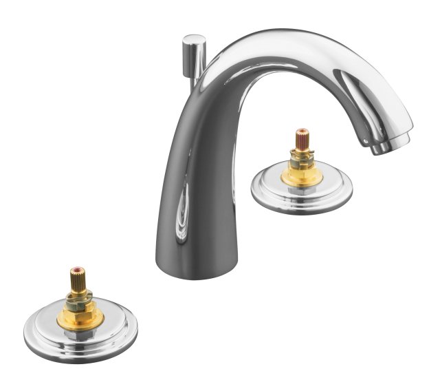 Kohler K-8215-K-CP; Taboret (R) widespread lavatory faucet, requires handles; in Polished Chrome; Discontinued Product
