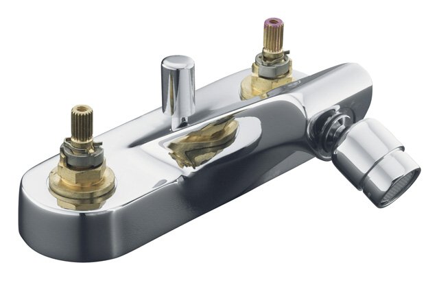 Kohler K-8240-K Taboret(R) centerset bidet faucet requires handles