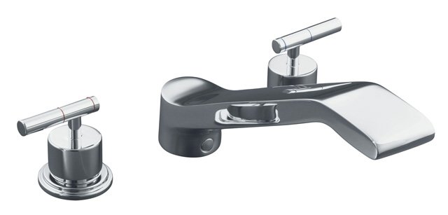 Kohler K-T8230-4 Taboret(R) deck-mount high-flow bath faucet trim with lever handles valve not included