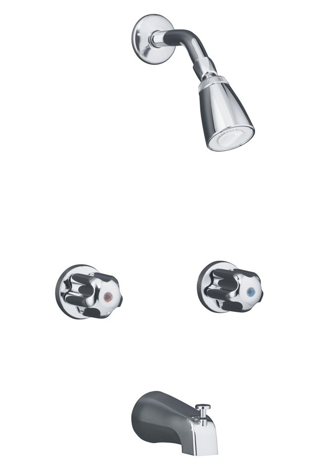 Kohler K-11608-UD Trend bath and shower faucet with metal handles