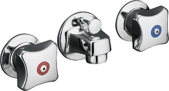 Kohler K-8040-2A Triton(R) shelf-back lavatory faucet with pop-up drain and standard handles