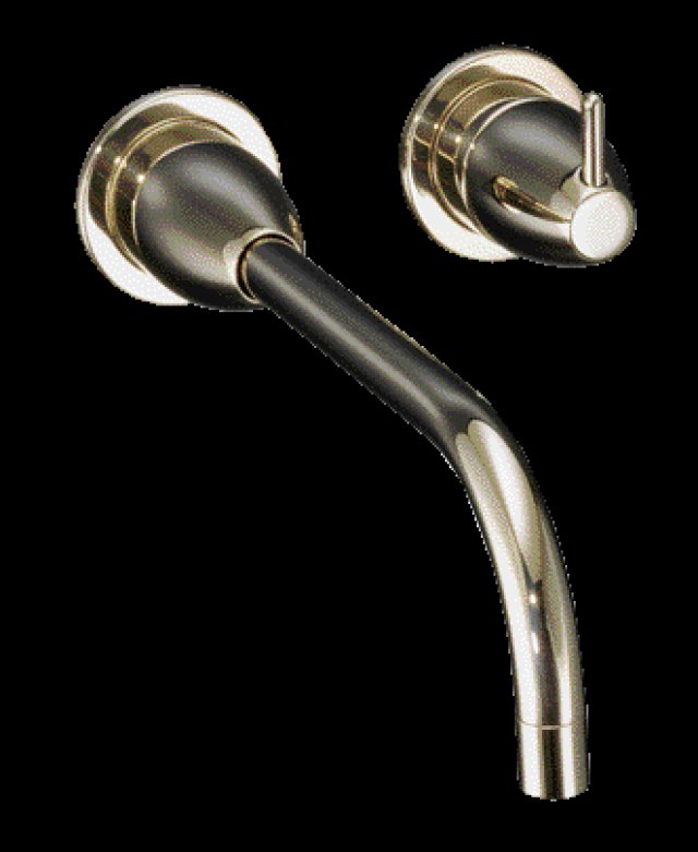 Kohler K-T197 Falling Water(R) wall-mount lavatory faucet trim with 10-1/4"" spout valve not included