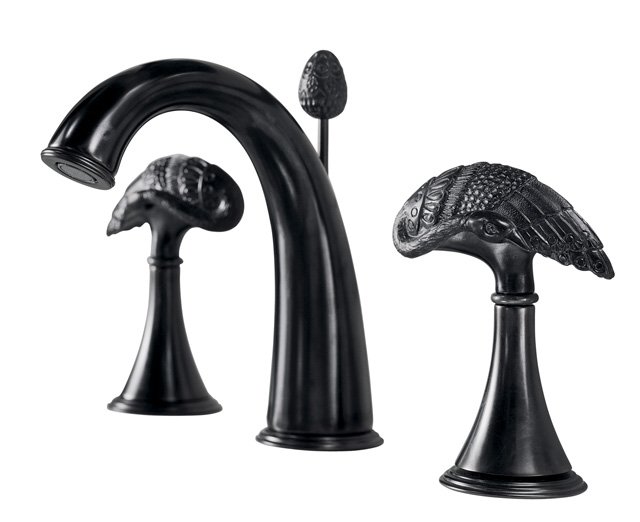 Kohler K-610-6B Finial Avian(TM) widespread lavatory faucet