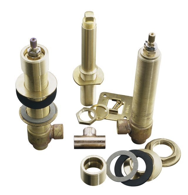 Kohler K-300-K 1/2" ceramic high-flow valve bath-mount system