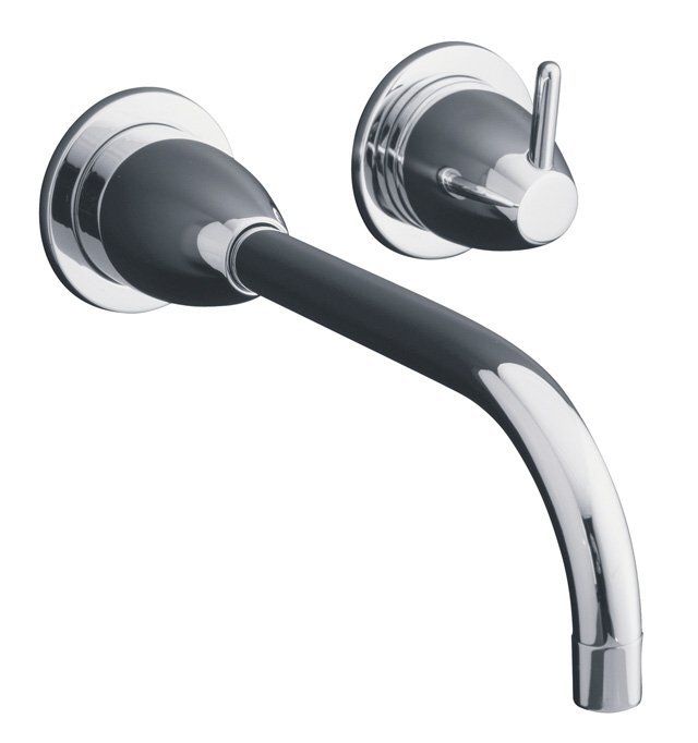 Kohler K-T199 Falling Water(R) wall-mount lavatory faucet trim with 13-1/4"" spout valve not included