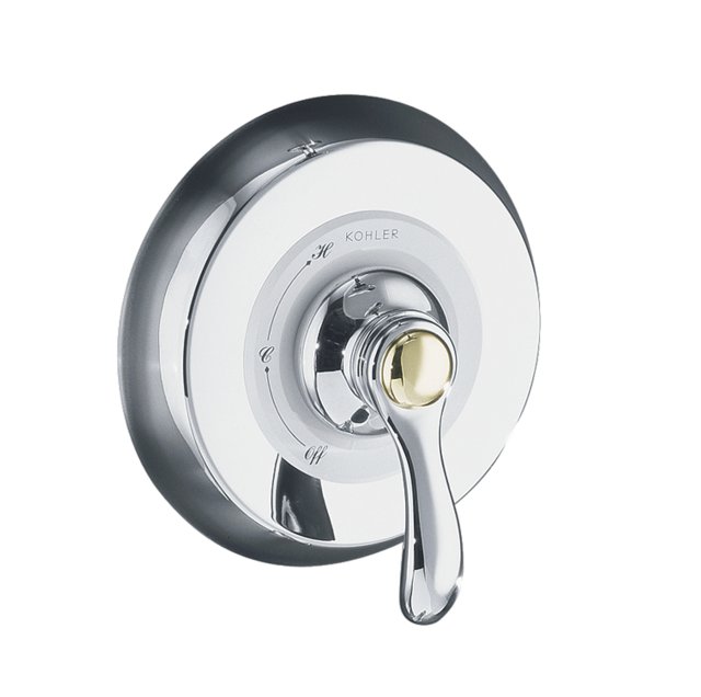 Kohler K-T12021-4 Fairfax(R) Rite-Temp(R) pressure-balancing valve trim with lever handle valve not included