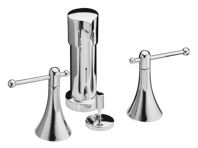 Kohler K-316-4 Finial Fundamentals bidet faucet with lever han