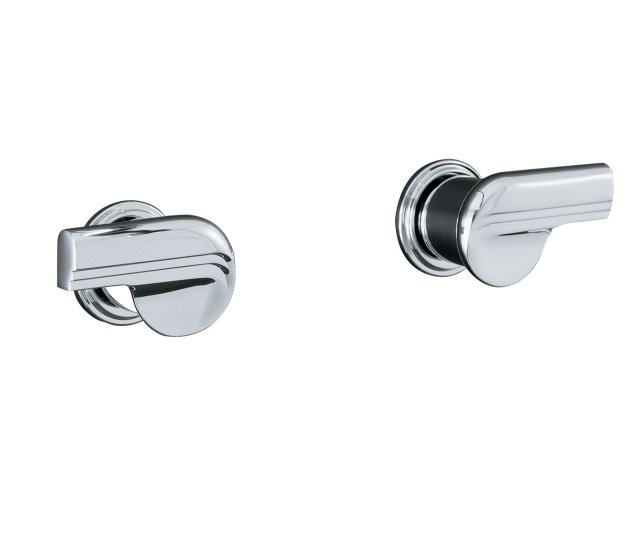 Kohler K-8253-4A Taboret(R) two-handle wall-mount valve with swirl lever handles