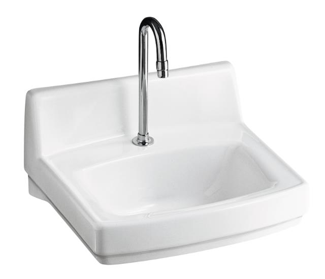 Kohler K-12643 Greenwich(TM) wall-mount lavatory with single-hole faucet drilling