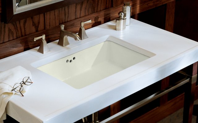 Kohler K-2297-G Kathryn(R) undercounter lavatory with glazed underside