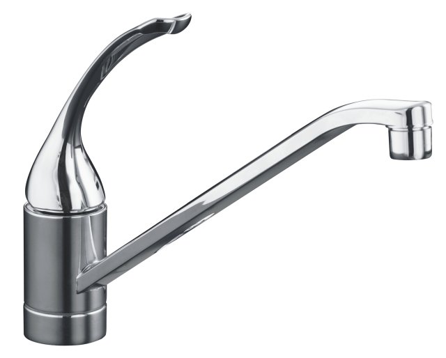 Kohler K-15175-FL Coralais(R) single-control kitchen sink faucet with 8-1/2"" spout and loop handle less escutcheon