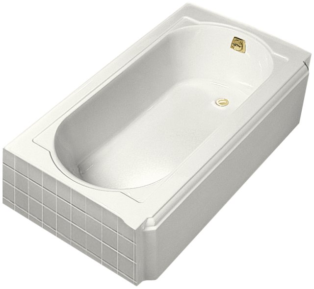Kohler K-722-0; Memoirs (R) 5' bath with right-hand drain; in White