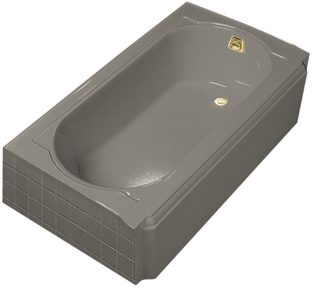 Kohler K-722 Memoirs(R) 5' bath with right-hand drain