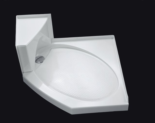Kohler K-9546 Symbio neo-angle shower receptor for right-hand