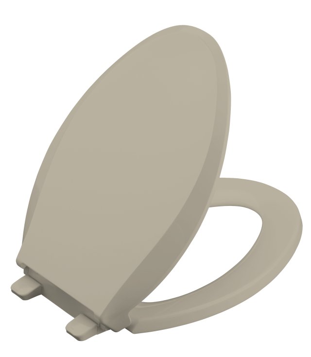 Kohler K-4636-G9; Cachet (R); quiet-close (tm) elongated toilet seats with quick-release (tm) functionality; in SandBar   K-4636-G9; 4636-G9; 1038226-G9