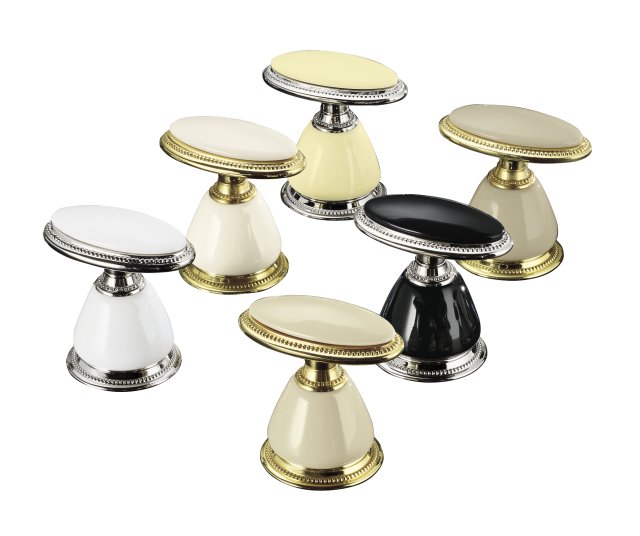 Kohler K-274 Antique(TM) ceramic handle skirts for lavatory faucets