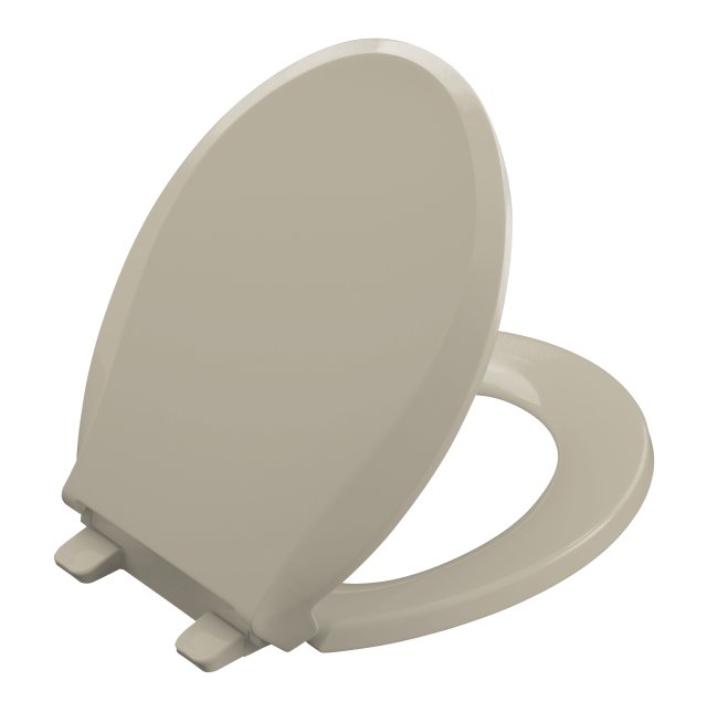 Kohler K-4639-G9; Cachet (R); quiet-close(tm) round-front toilet seats with quick-release functionality; in SandBar   K-4639-G9; 4639-G9; 1038227-G9