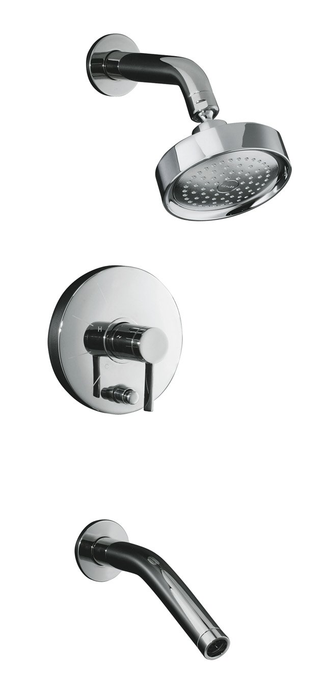 Kohler K-RT948-4 Stillness(R) Rite-Temp(R) pressure-balancing bath and shower faucet trim with lever handle