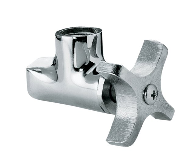 Kohler K-7659 Angle stop with four-arm handle and 3/8"" NPT