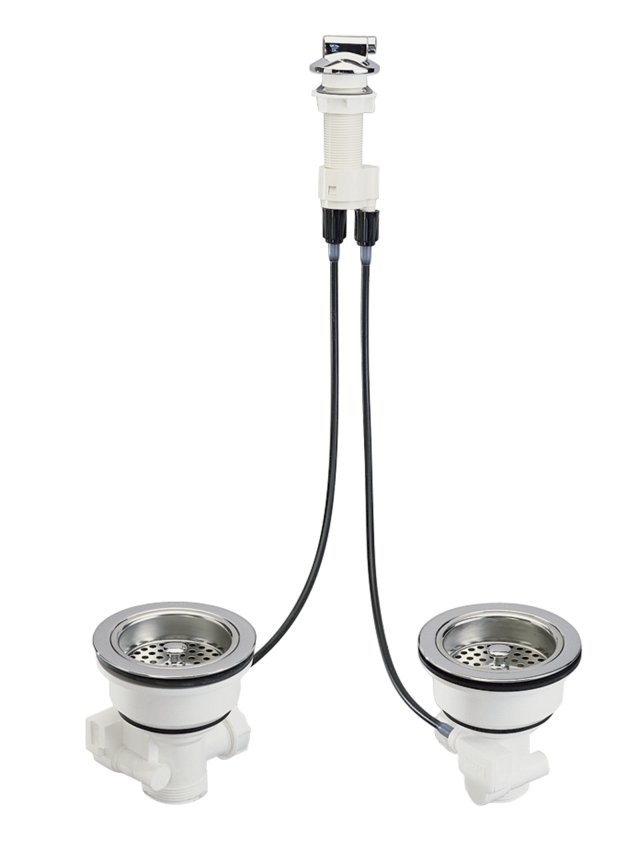 Kohler K-8816 Duostrainer(R) dry sink strainer with dual cable drain