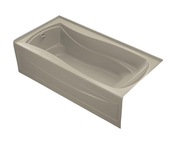 Kohler K-1259-LA-G9; Mariposa (R) bath with integral apron tile flange and left-hand drain; in Sandbar; Discontinued Product