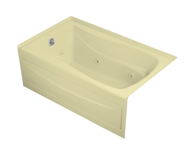 Kohler K-1239-HL Mariposa(R) 5' whirlpool with integral apron left-hand drain and heater