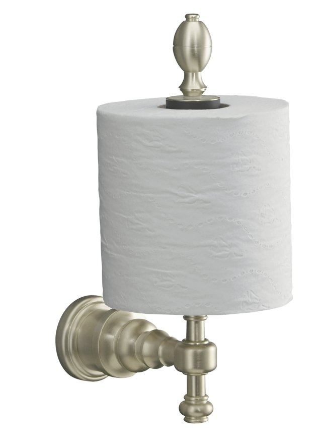 Kohler K-6818 IV Georges Brass(R) vertical toilet tissue holder