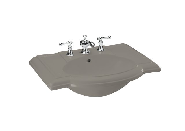 Kohler K-2295-1 Devonshire(R) lavatory basin with single-hole faucet drilling
